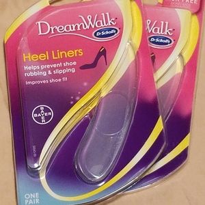NWT! TWO (2) Sets/Pairs of Dr. Scholl's DreamWalk Gel Heel Liners!